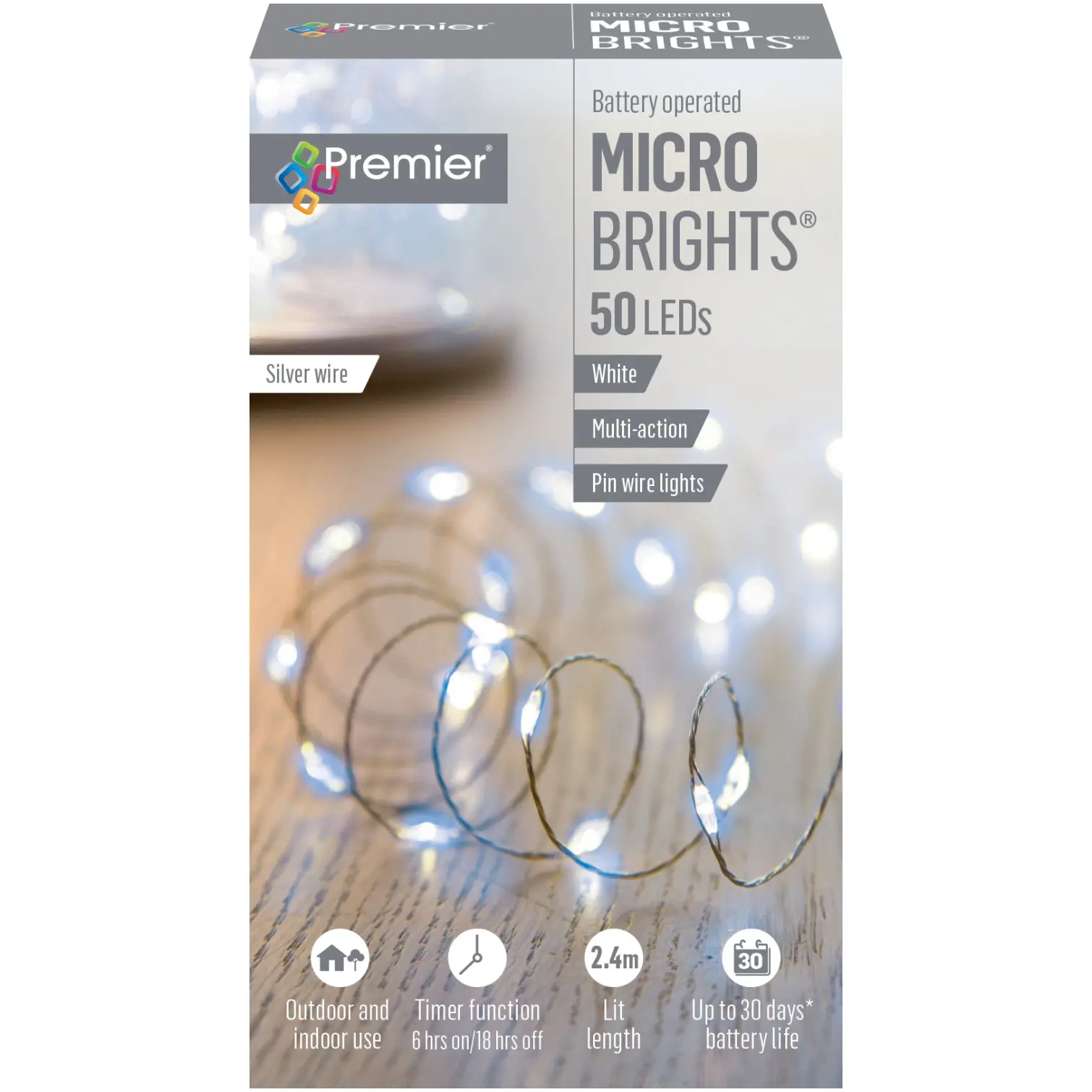 Premier 50 LED MicroBrights White