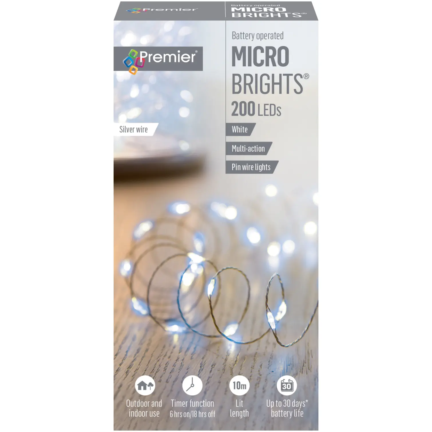 Premier 200 LED MicroBrights White