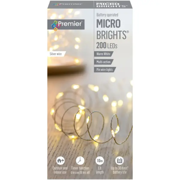 Premier 200 LED MicroBrights Warm White