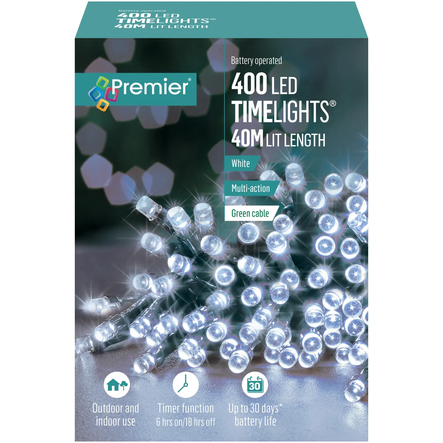 Premier 400 LED Timelights White