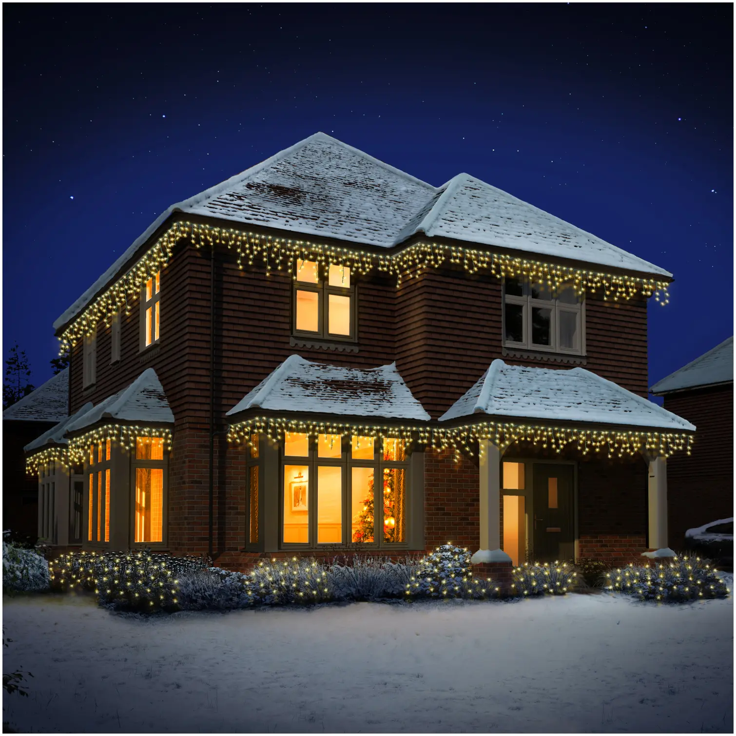 Premier 460 LED Frosted IcicleBrights Warm White