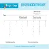 Premier 460 LED Frosted IcicleBrights Warm White