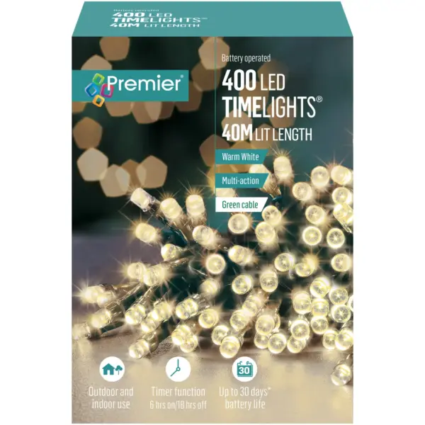 Premier 400 LED Timelights Warm White