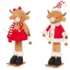 Premier Standing Highland Cow & Skis