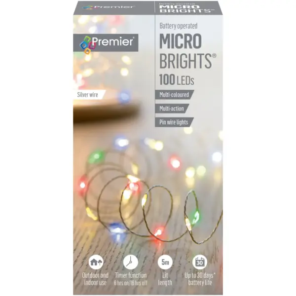 Premier 100 LED MicroBrights Multi-Colour
