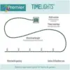 Premier 24 LED Timelights Warm White Battery Operated