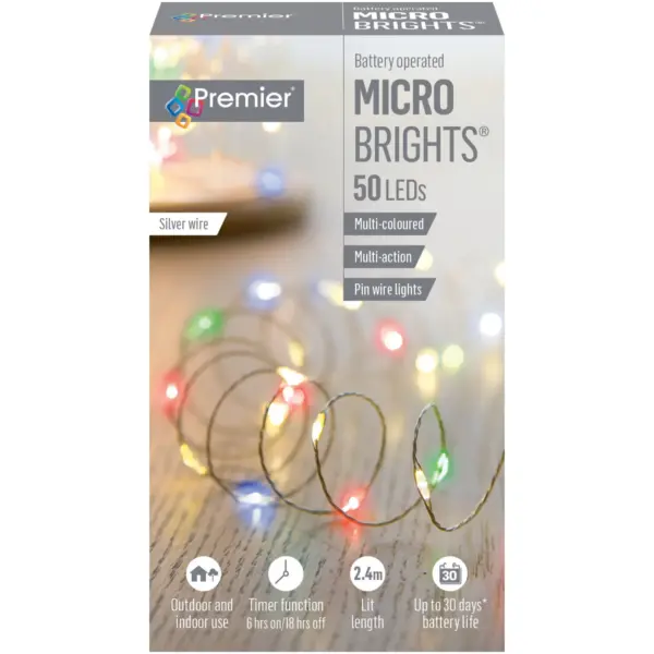 Premier 50 LED MicroBrights Multi-Colour