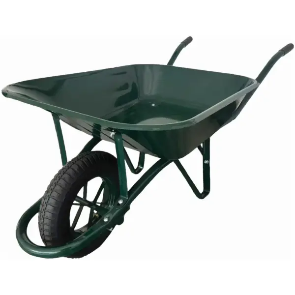 QZH0001 Pro Gardener Heavy Duty Wheelbarrow Green 85 Litre Capacity
