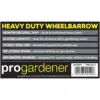QZH0001_3 Pro Gardener Heavy Duty Wheelbarrow Green 85 Litre Capacity