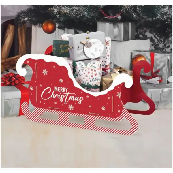 Festive Santa's Been Sleigh Present Holder
