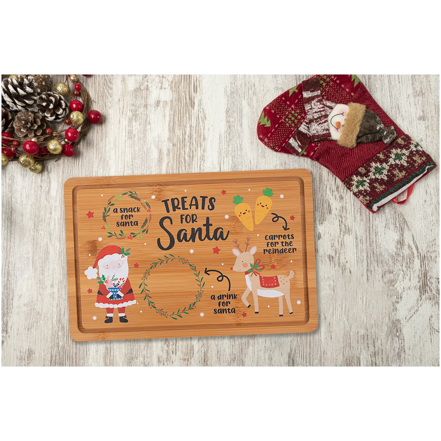 Christmas Eve Santa Treat Board 20x30cm