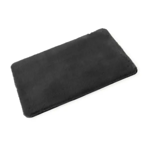 TEL0166 Blue Canyon Montclair Faux Fur Luxury Bath Mat Slate 50 x 80cm