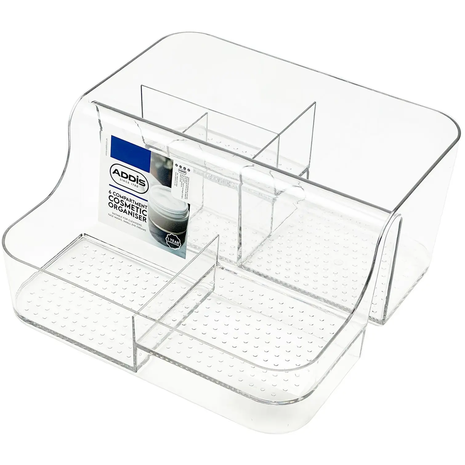ADD0623 Addis 6 Compartment Cosmetic Organiser