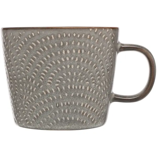 SIIP Reactive Glaze Mini Dots Grey Mug 350ml