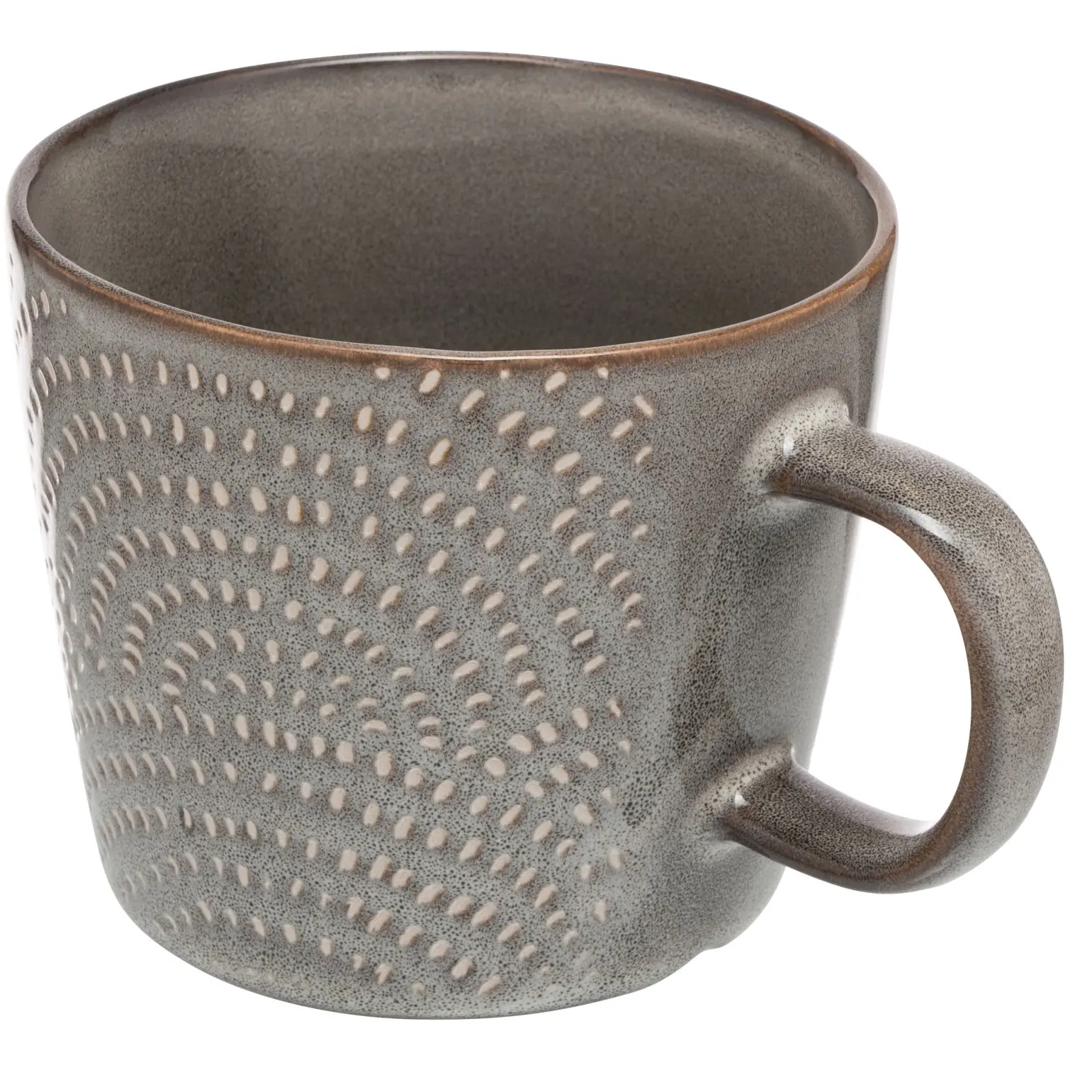 SIIP Reactive Glaze Mini Dots Grey Mug 350ml