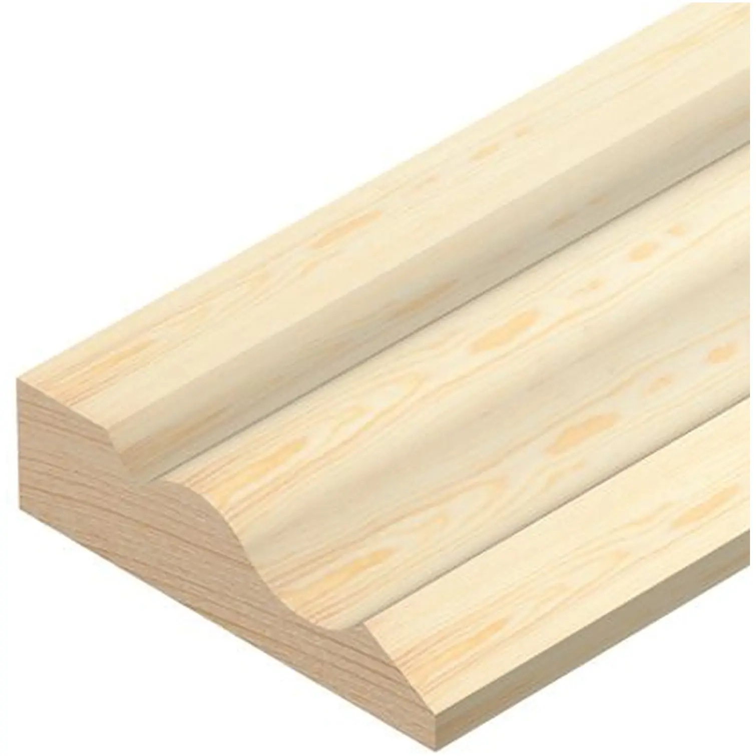 Cheshire Mouldings Ogee Architrave 55mm x 15mm x 2.1m