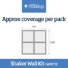 Cheshire Mouldings Shaker MDF Wall Panel Kit