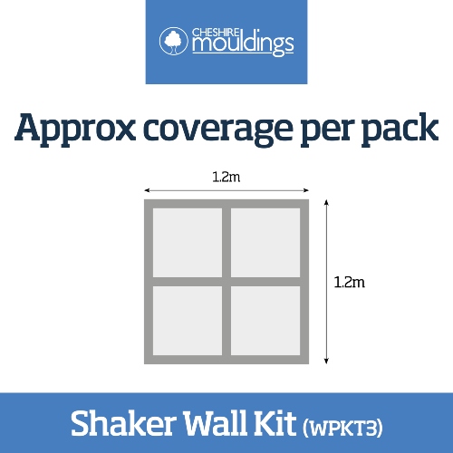 Cheshire Mouldings Shaker MDF Wall Panel Kit