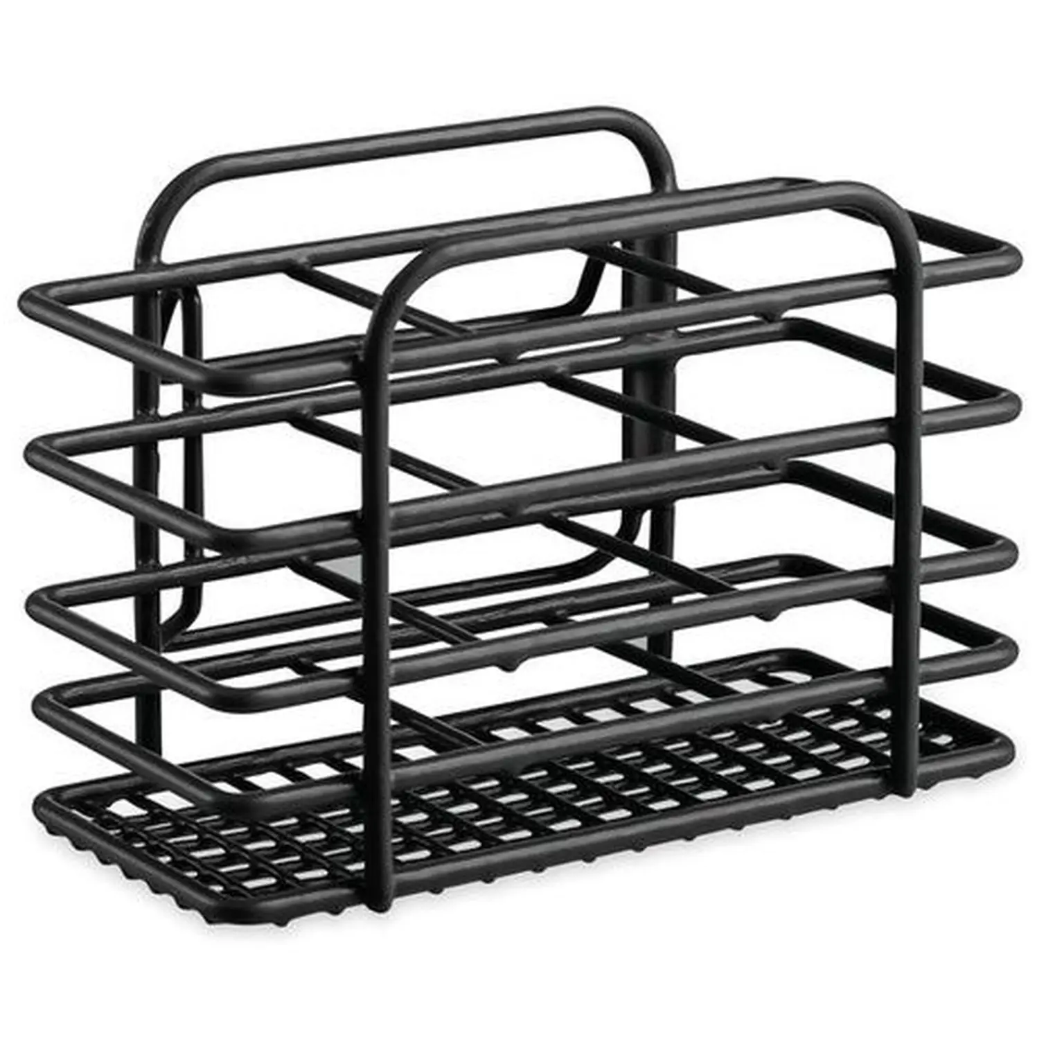 Casa&Casa Wire Coated Cutlery Holder Black