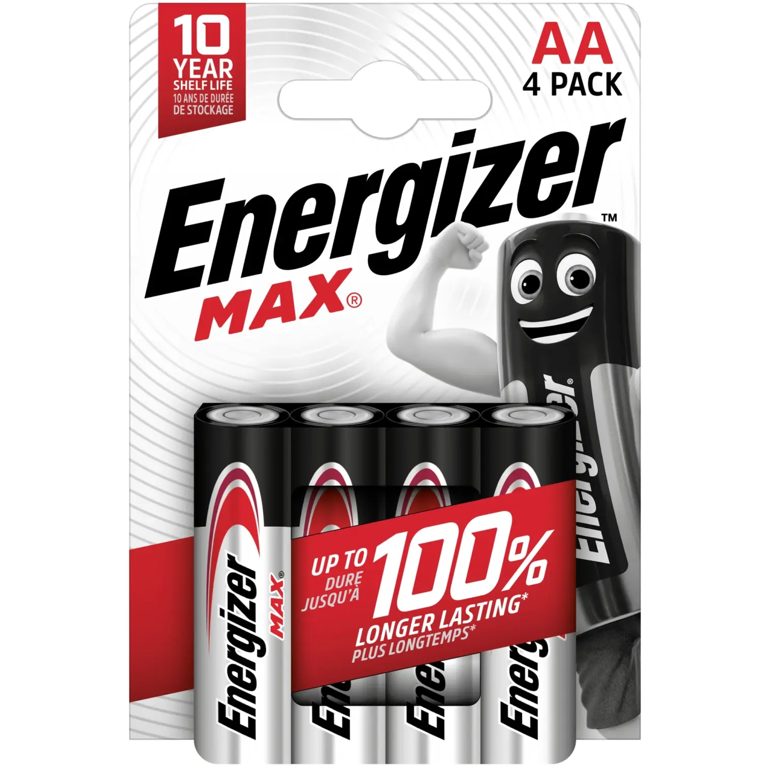 Energizer Alkaline Max AA Card Of 4