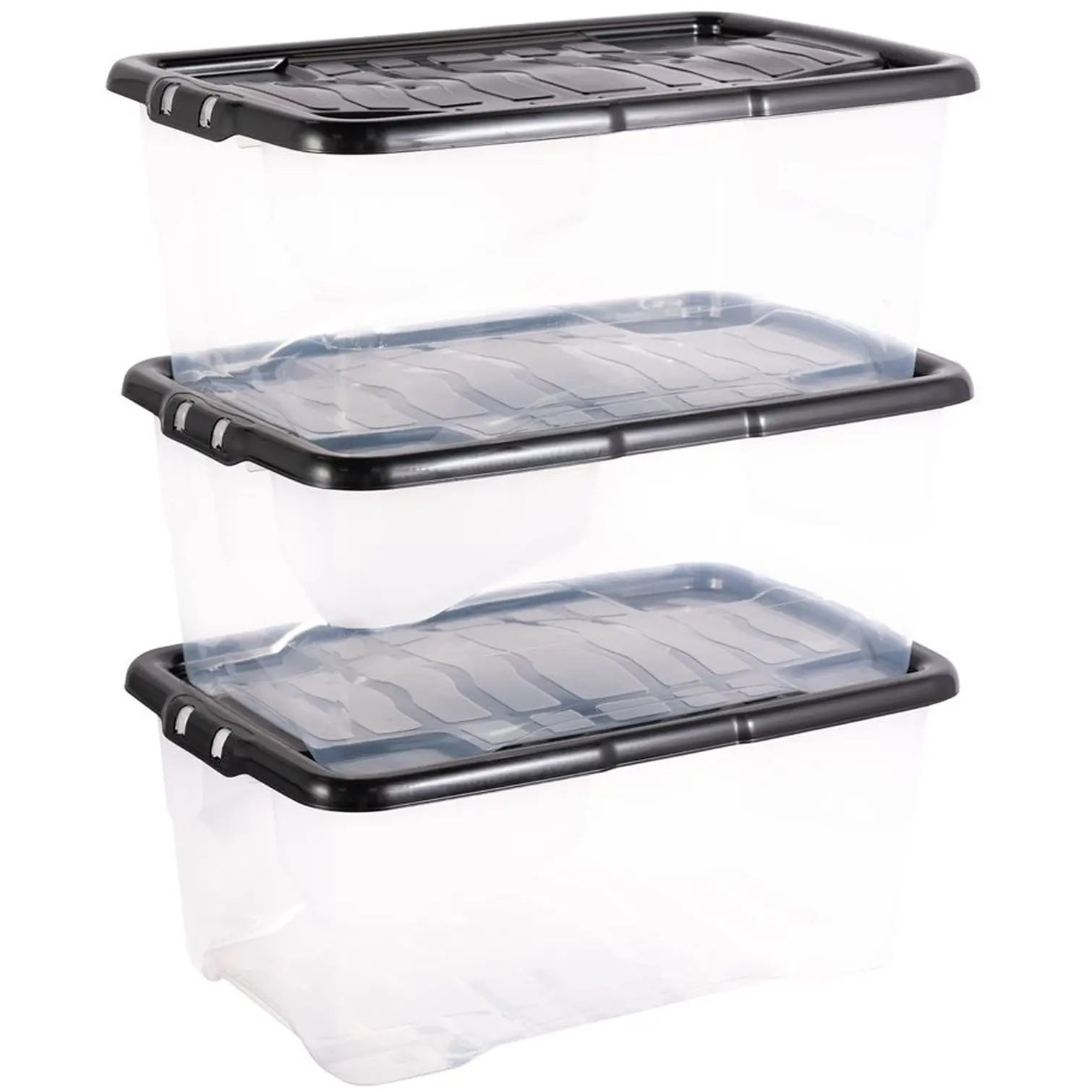 STR0355 Strata Curve Storage Box 42 Litre - Pack of 3