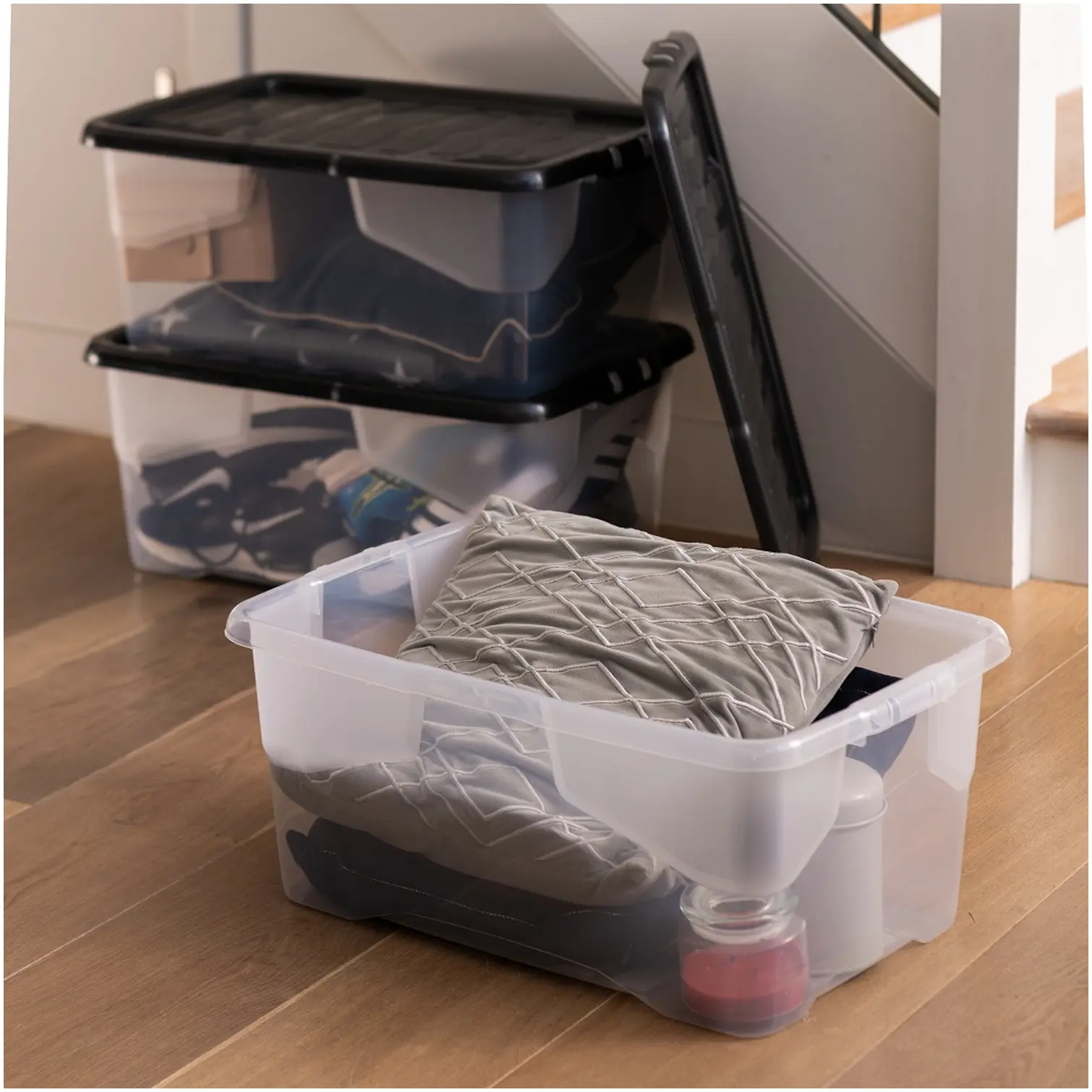 STR0355_2 Strata Curve Storage Box 42 Litre - Pack of 3