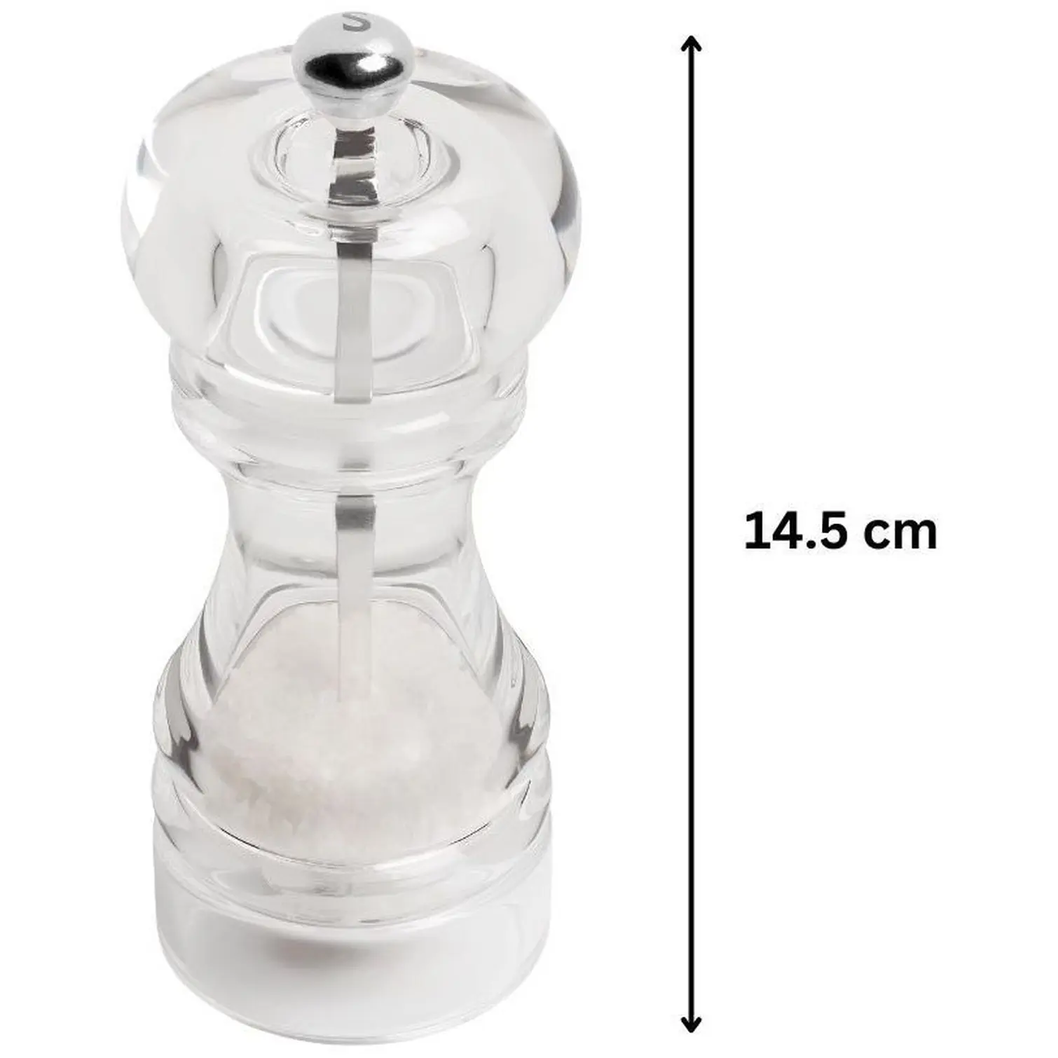 TLA0335_2 Tala Acrylic Salt Mill 14.5cm
