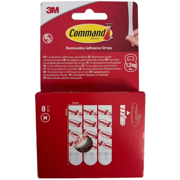 TMD0705 Command Medium Adhesive Strips Pack of 8
