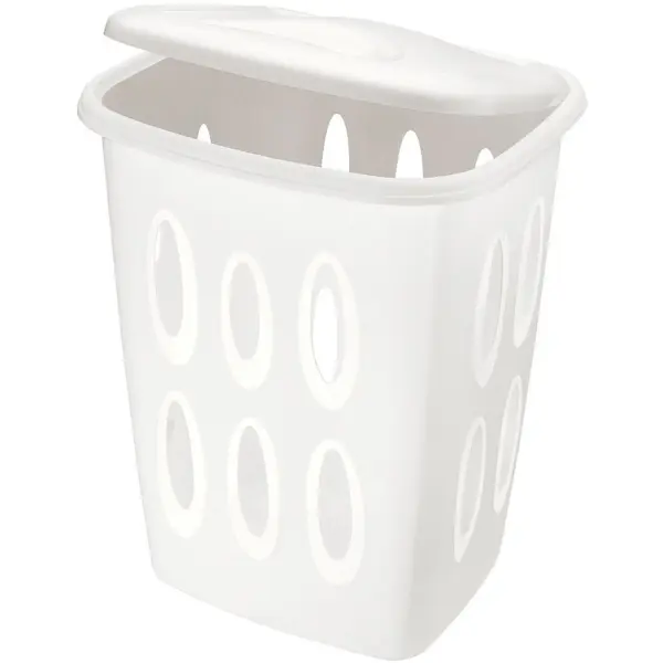 Tontarelli Laundry Basket White 45 Litre Capacity