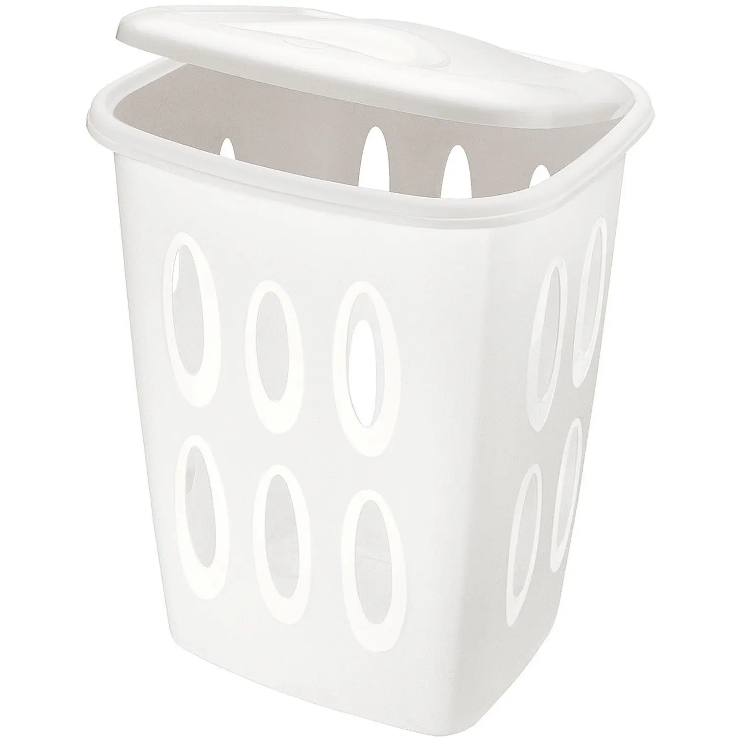 Tontarelli Laundry Basket White 45 Litre Capacity
