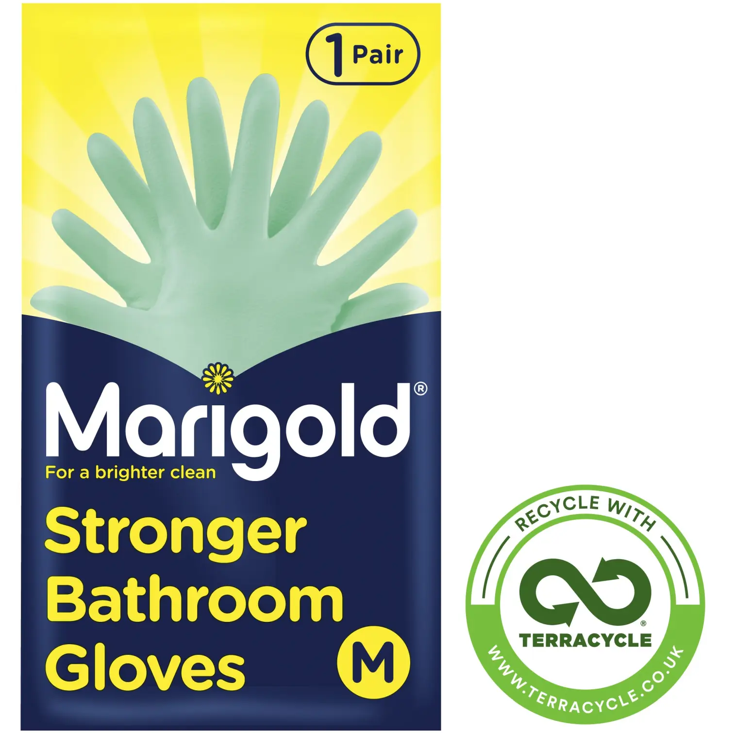 Marigold Stronger Bathroom Gloves Large