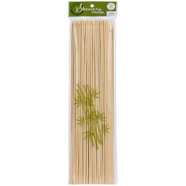 Wooden Skewers 30cm Pack of 100