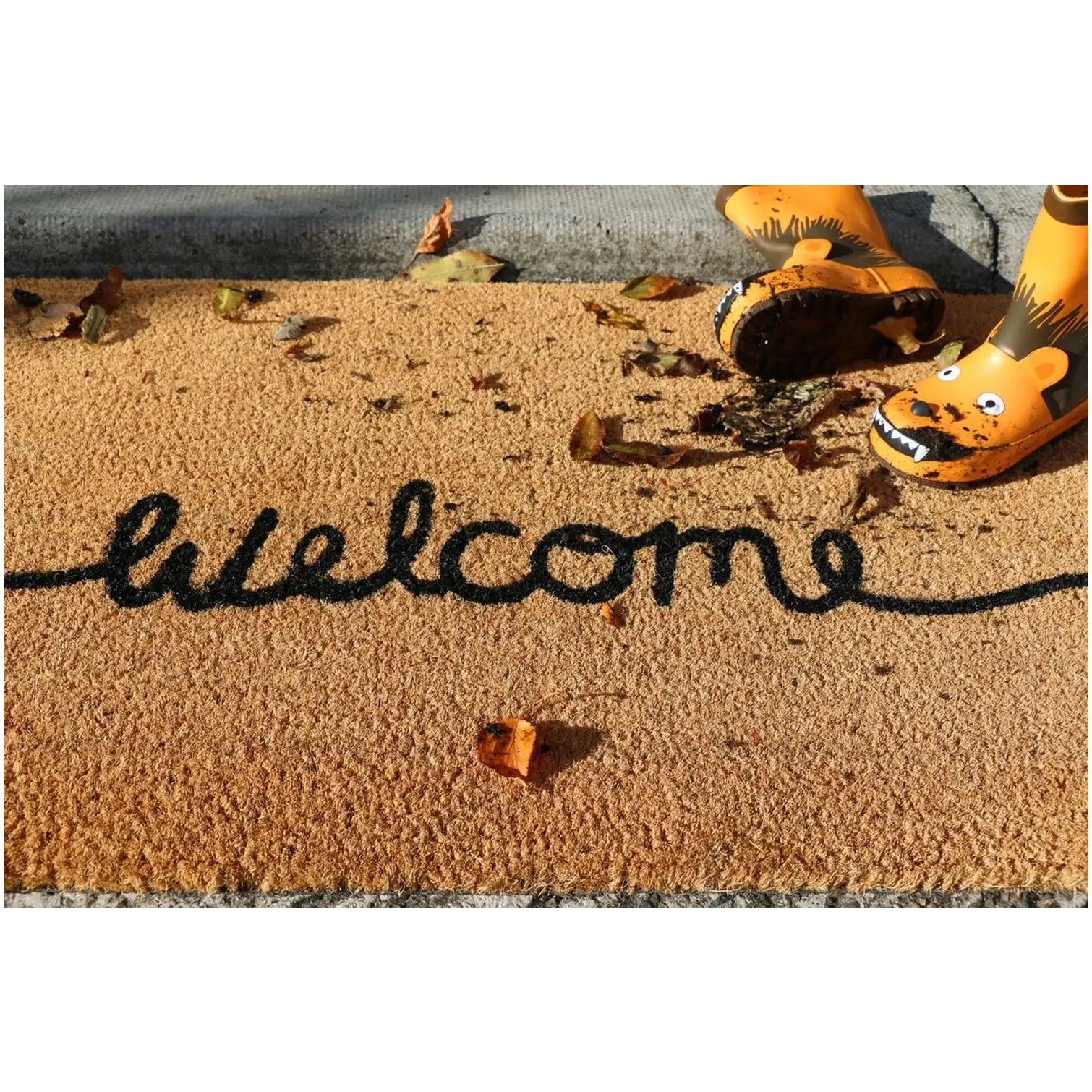 PEX0097_1 My Mat Welcome Coir Mat 45cm x 75cm