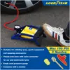 GOODYEAR Double Car Foot Pump & Gauge