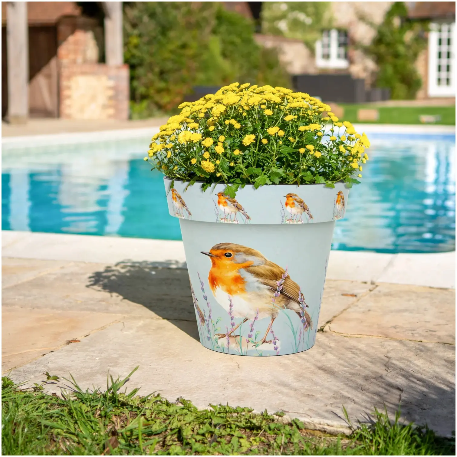 Creekwood Zest Pot Robin 30cm