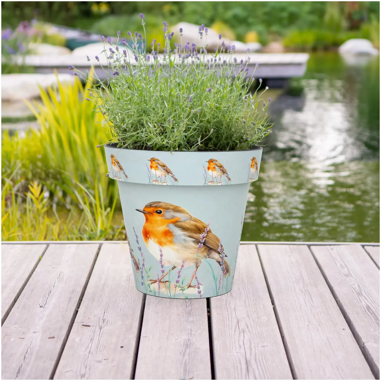 Creekwood Zest Pot Robin 30cm