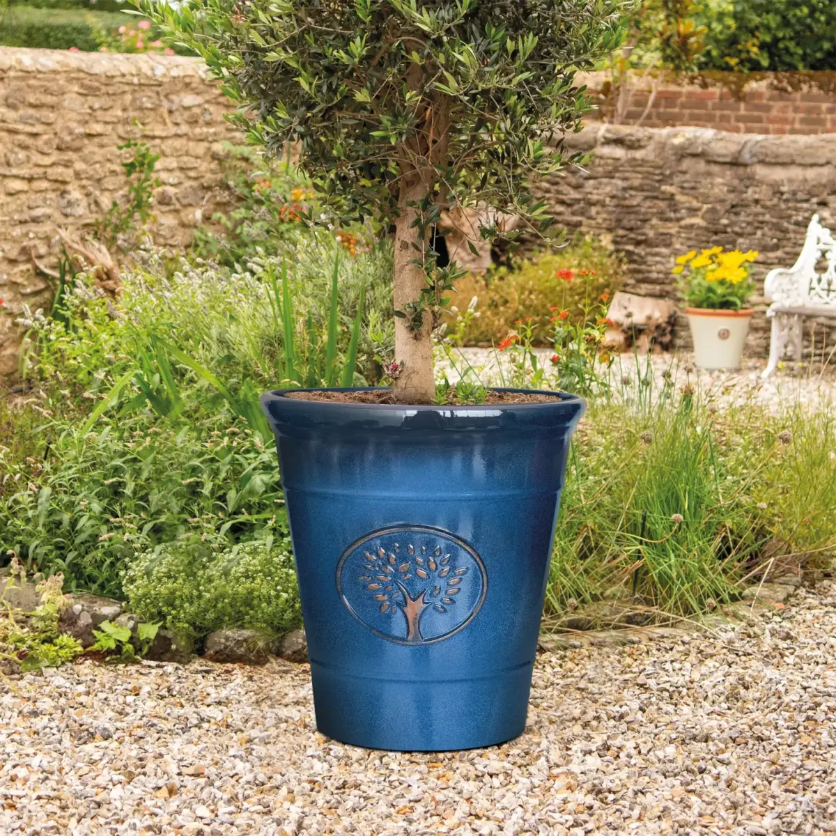 CKW0162 Blenheim Planter 56cm Blue