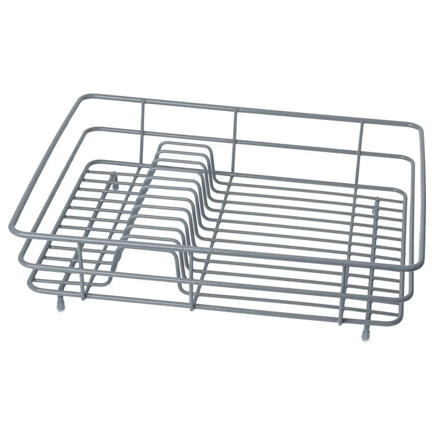 CSA0012 Casa&Casa Wire Coated Dish Rack Large Grey