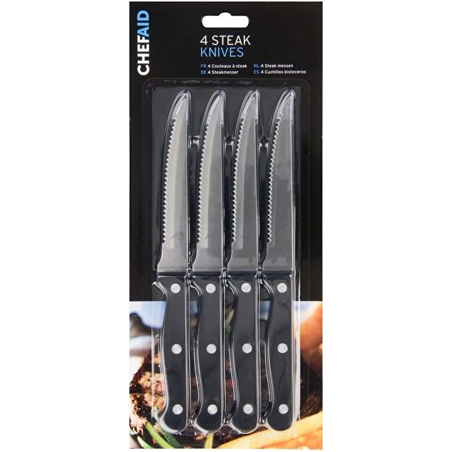 GEO0147 Chef Aid Steak Knives - Set of 4