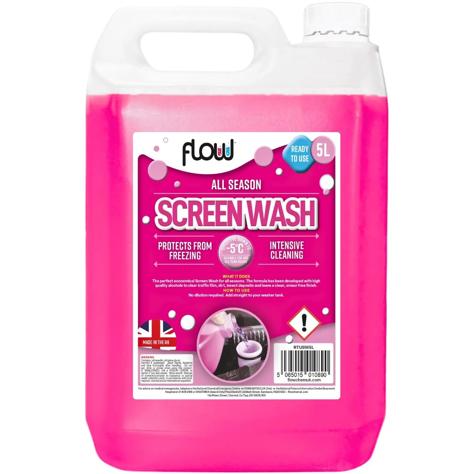 FlowChem Screenwash 5Ltr winter car essentials UK