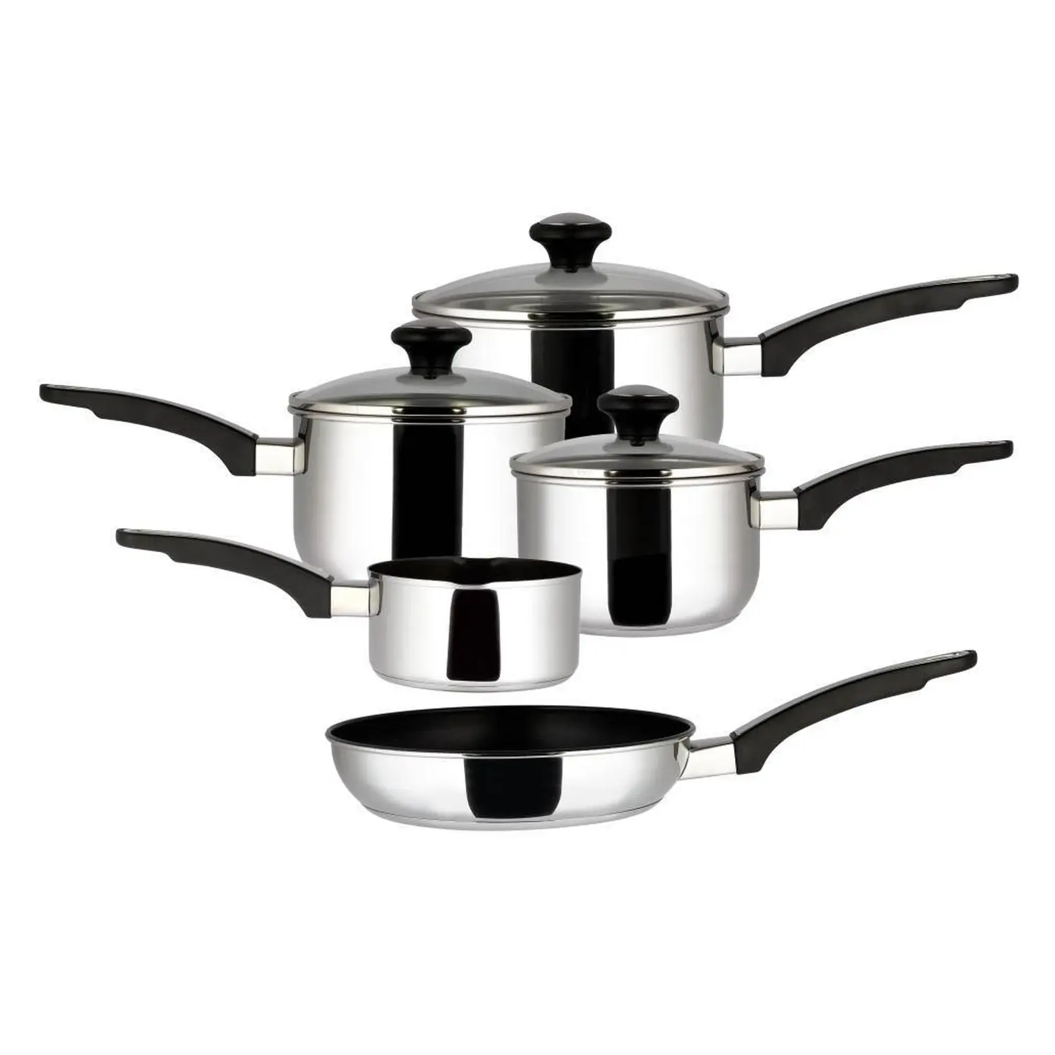 Prestige The Everyday Stainless Steel 5 Piece Pan Set