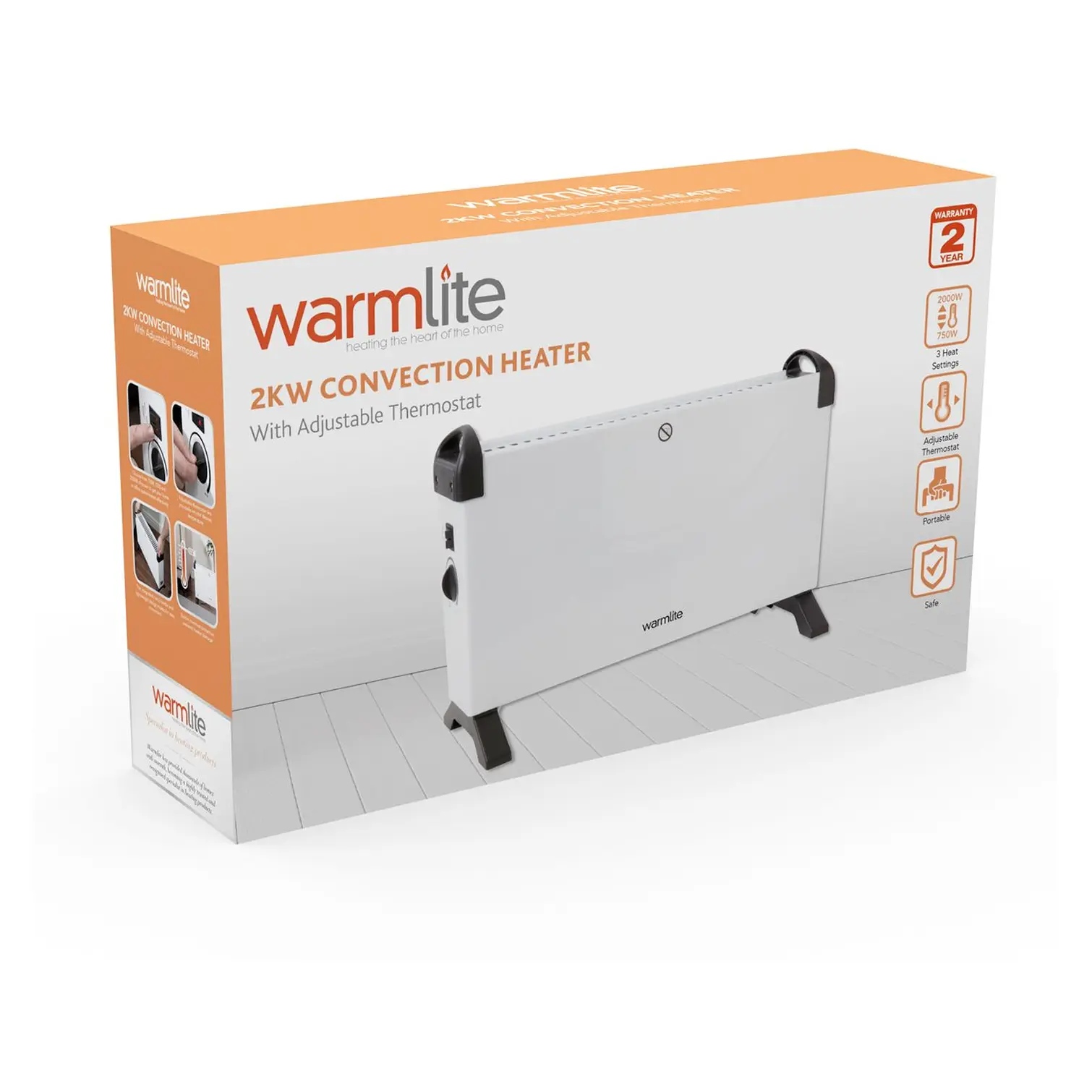 Warmlite Convection Heater 2kw