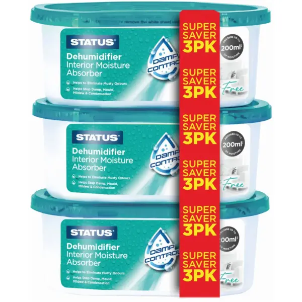 Status Interior Dehumidifier 3 Pack