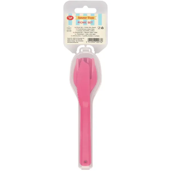 Tala Picnic Cutlery Set Raspberry