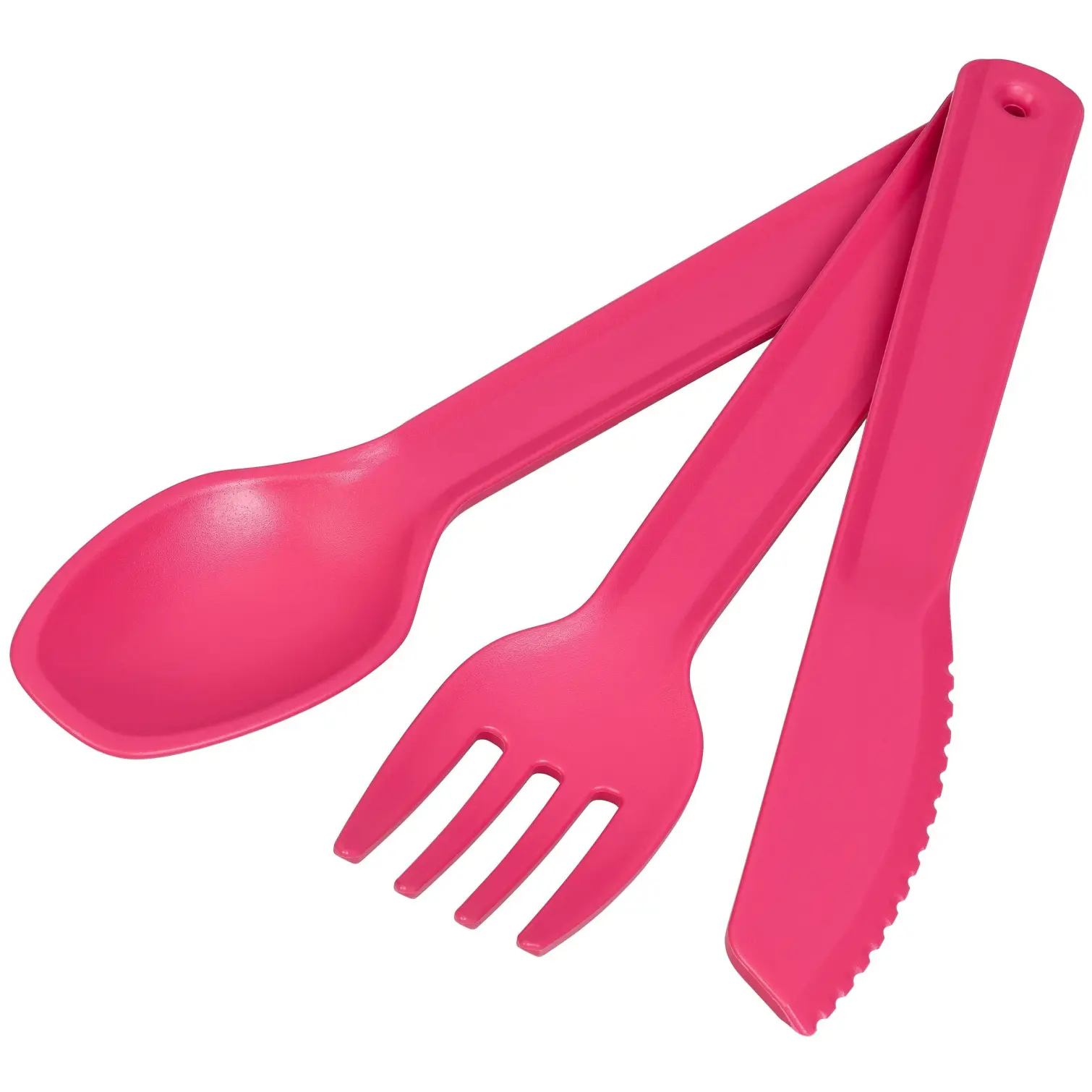 TLA0244_1 Tala Picnic Cutlery Set Raspberry
