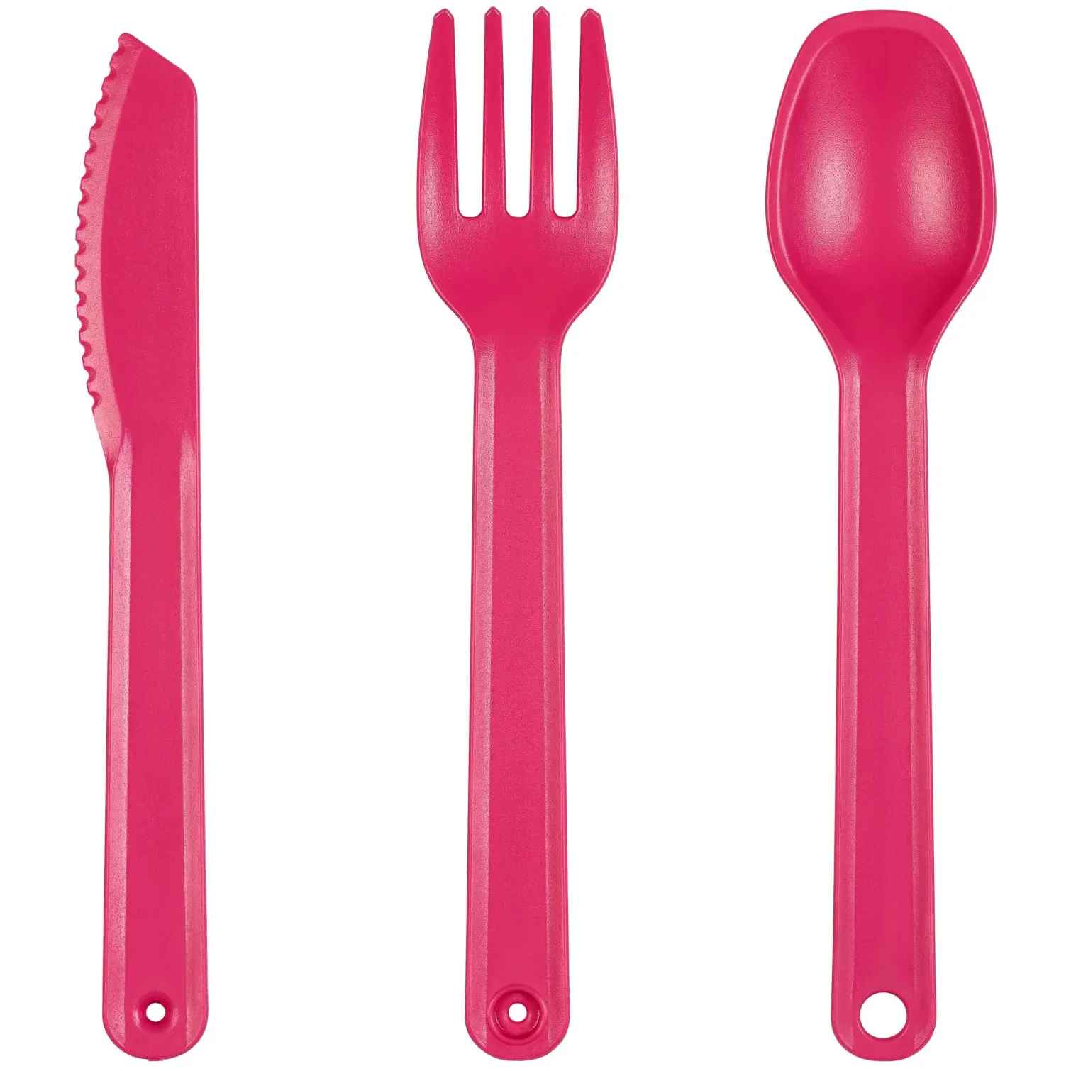 TLA0244_2 Tala Picnic Cutlery Set Raspberry