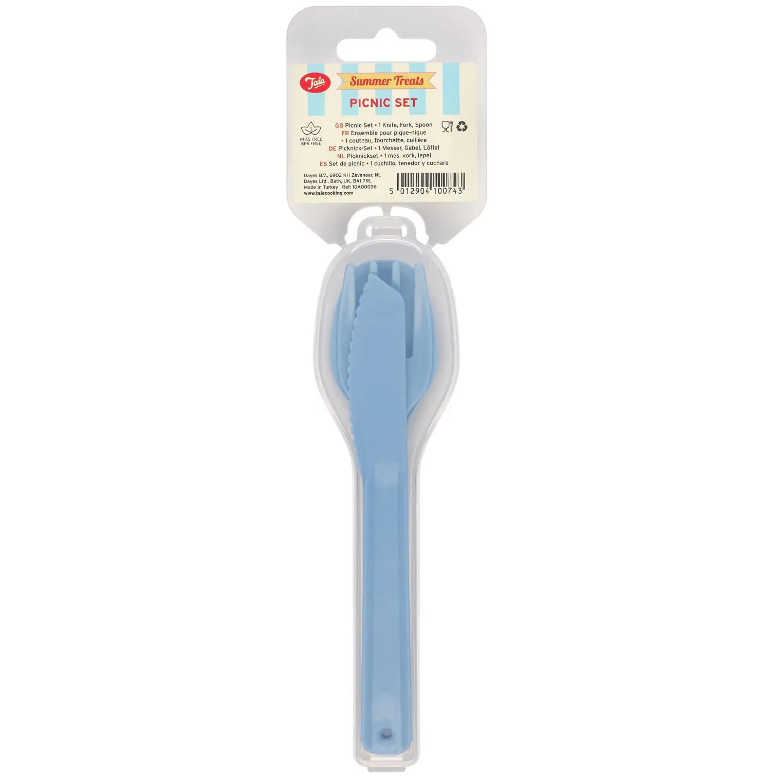 TLA0245 Tala Picnic Cutlery Set Blue