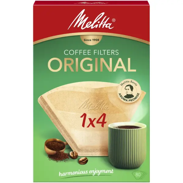ALC0079 Melitta Coffee Filters Original 1x4 Pack of 80