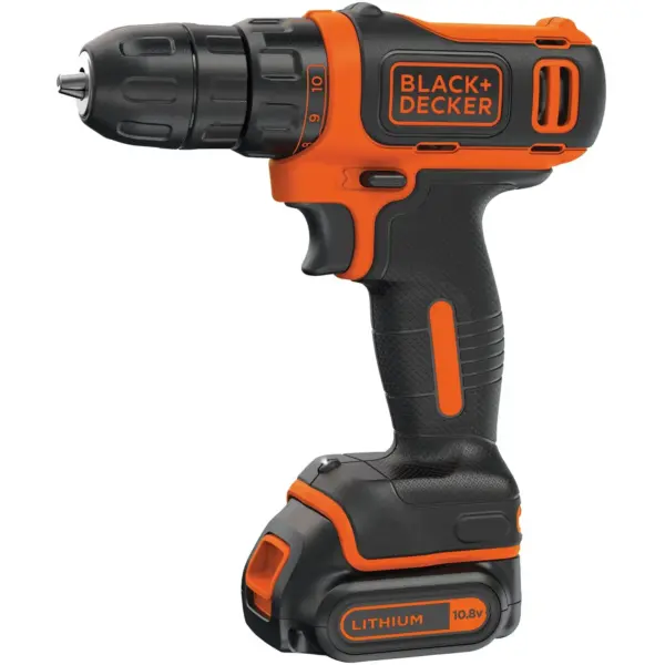 Black+Decker Cordless Drill Driver 10.8v Li-on