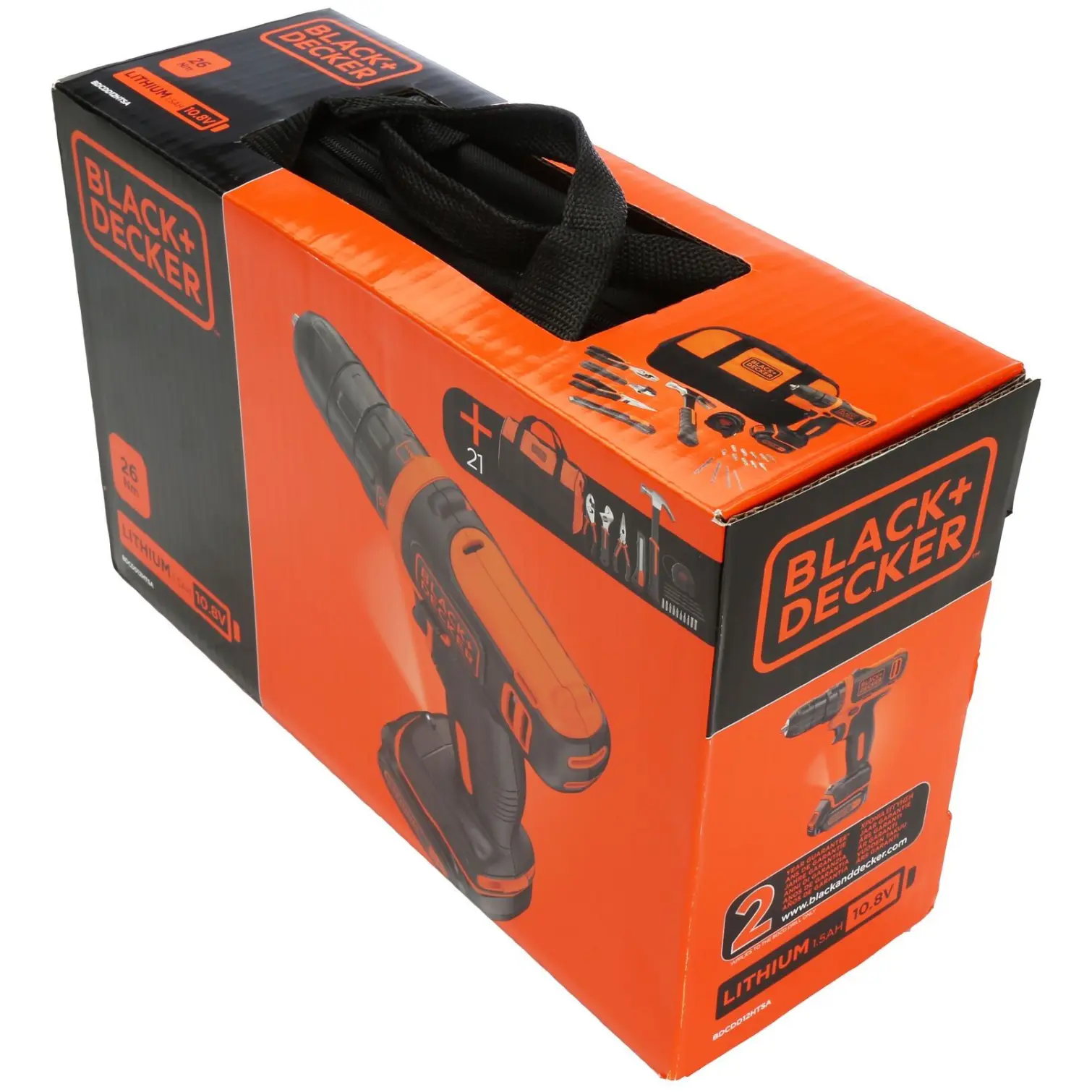 Black+Decker Cordless Drill Driver 10.8v Li-on